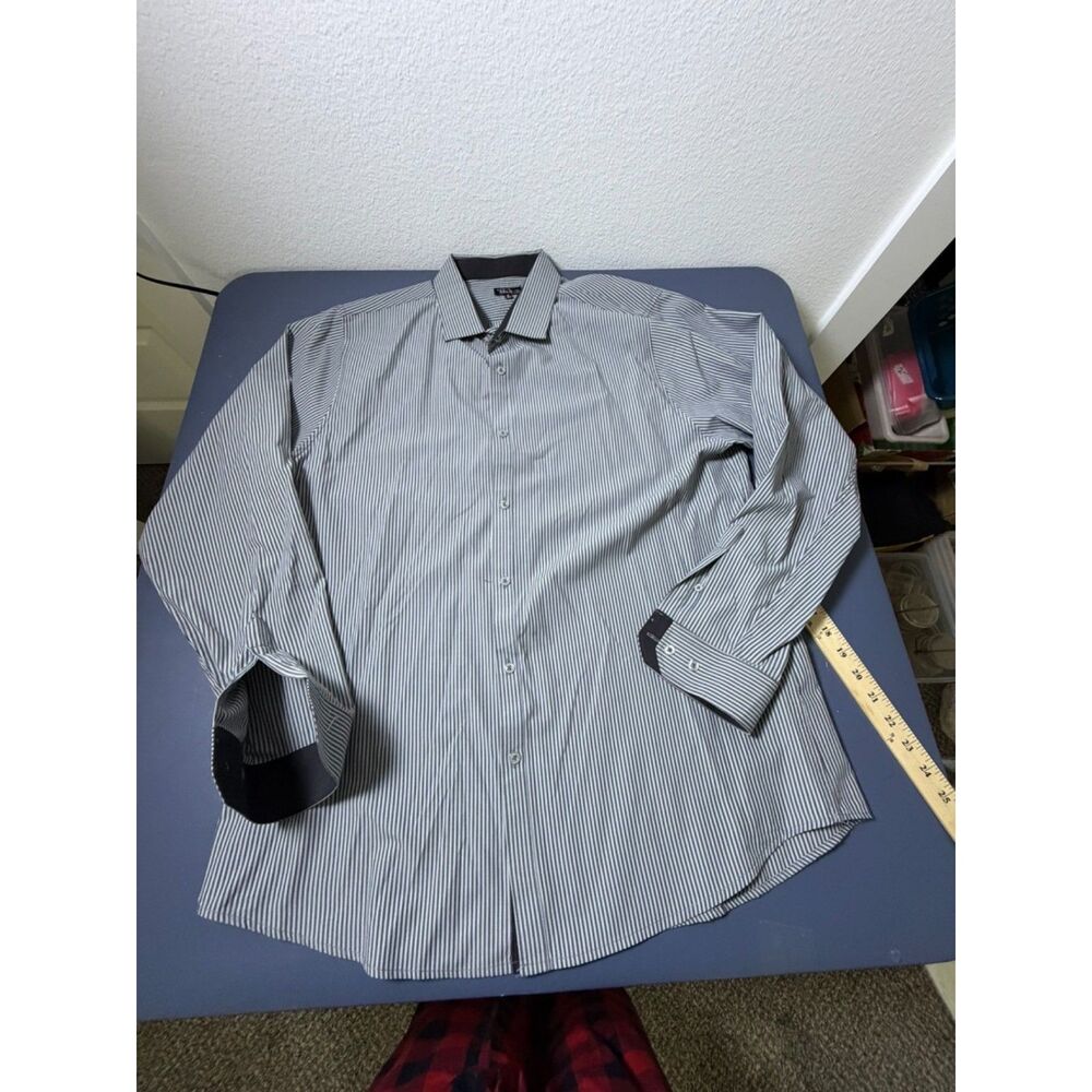 Galaxy Grey/Black XL mens dress shirt